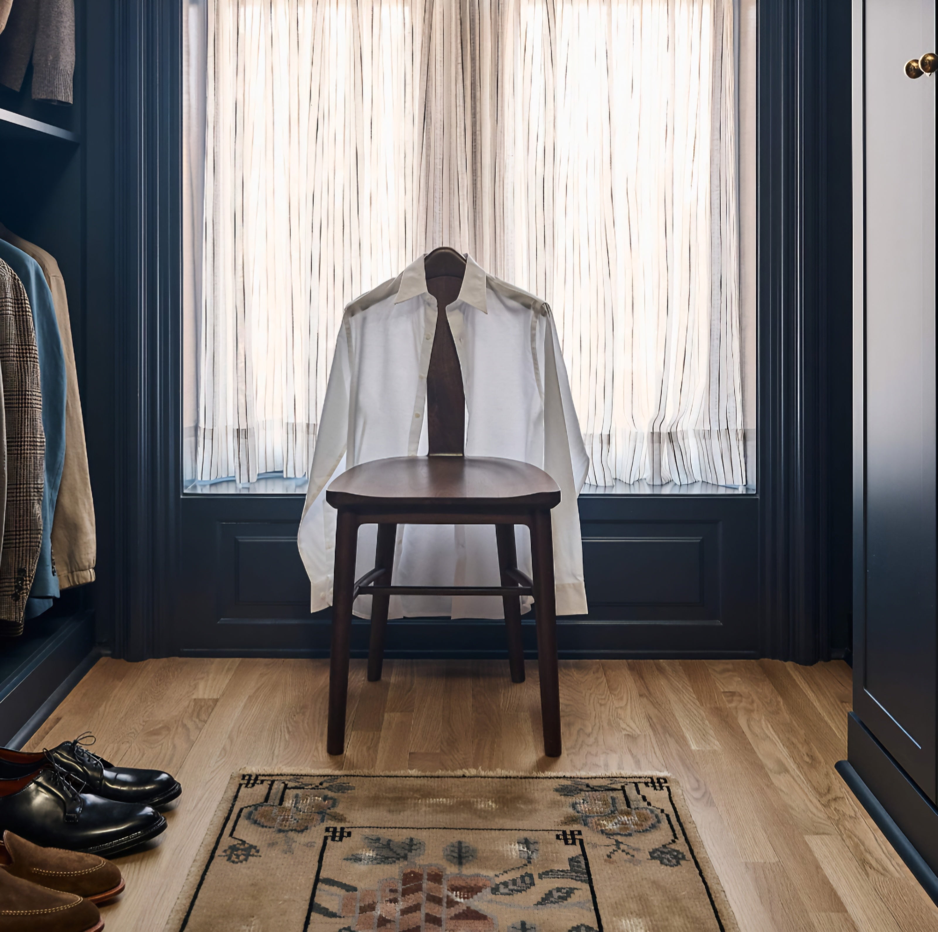 THE ONE × Harrington — Walnut Valet Chair