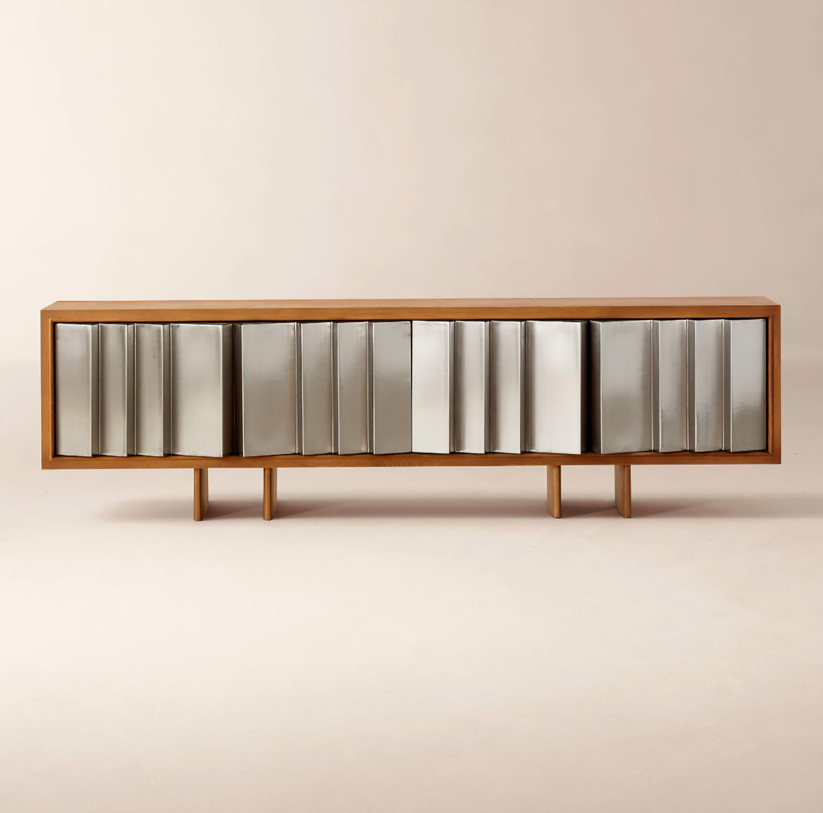 THE ONE × Kibo — Steel and Oak Media Console