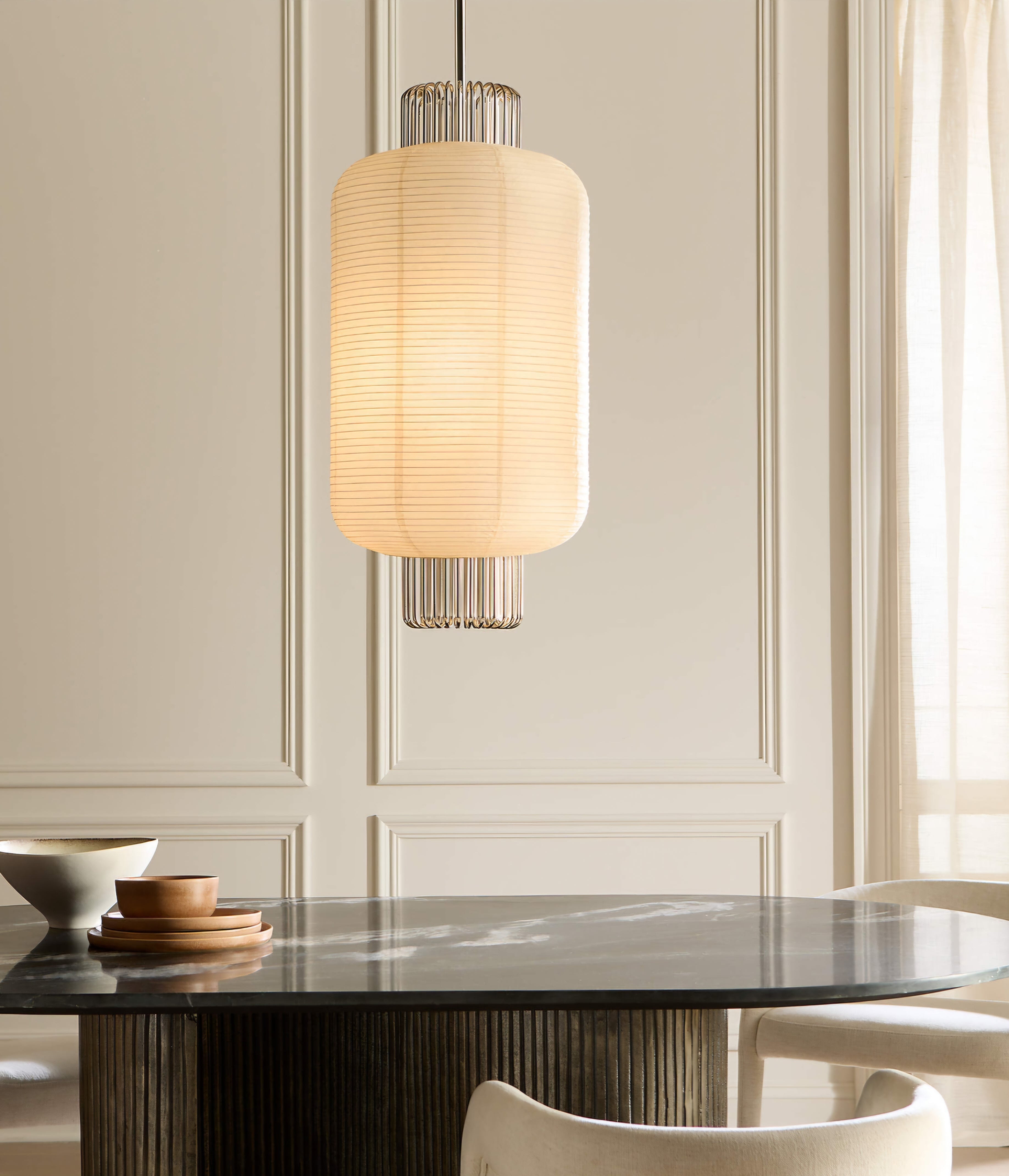 THE ONE × Nagara — Rice Paper Pendant Light