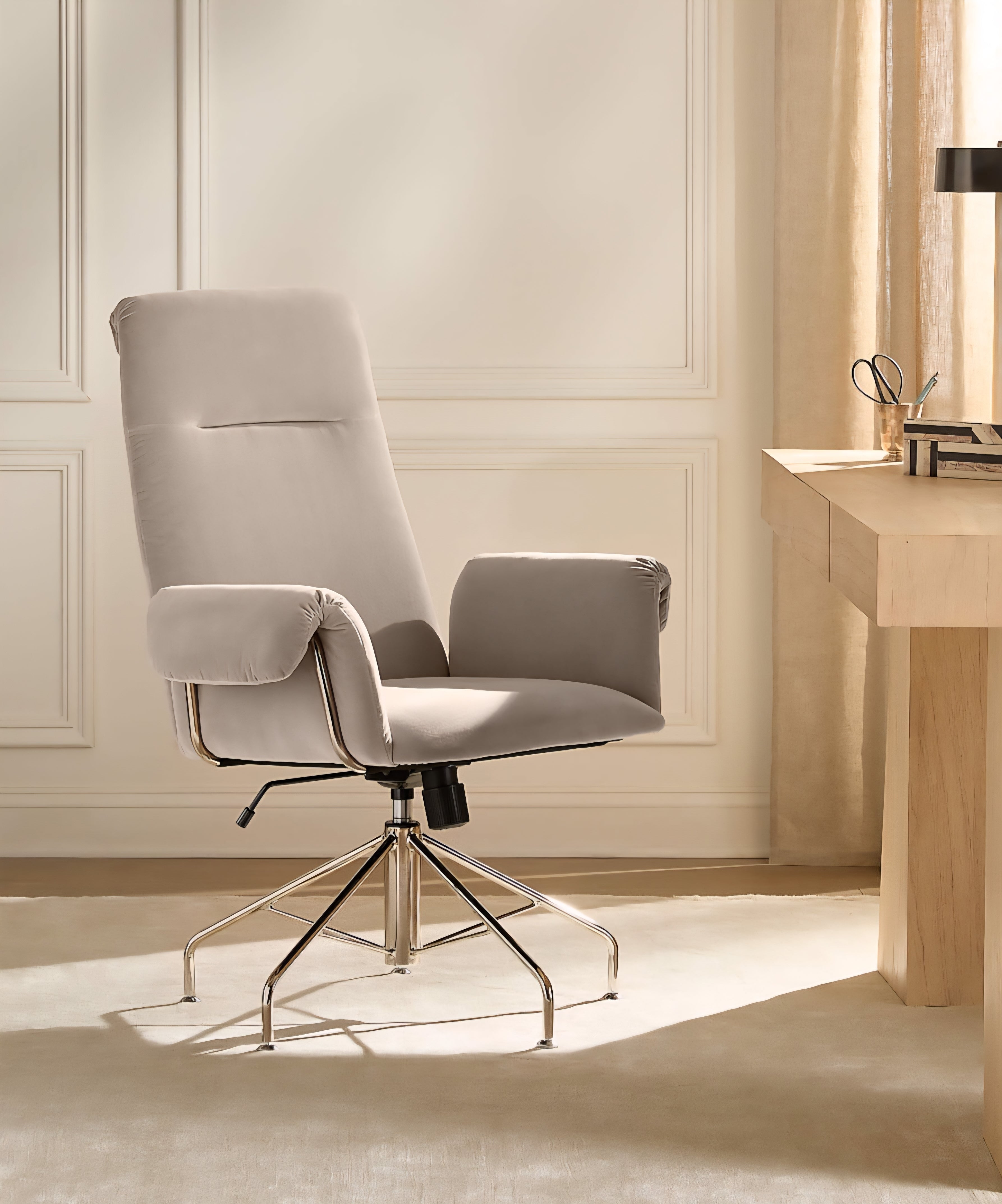 THE ONE × Saviti — Velvet Office Chair