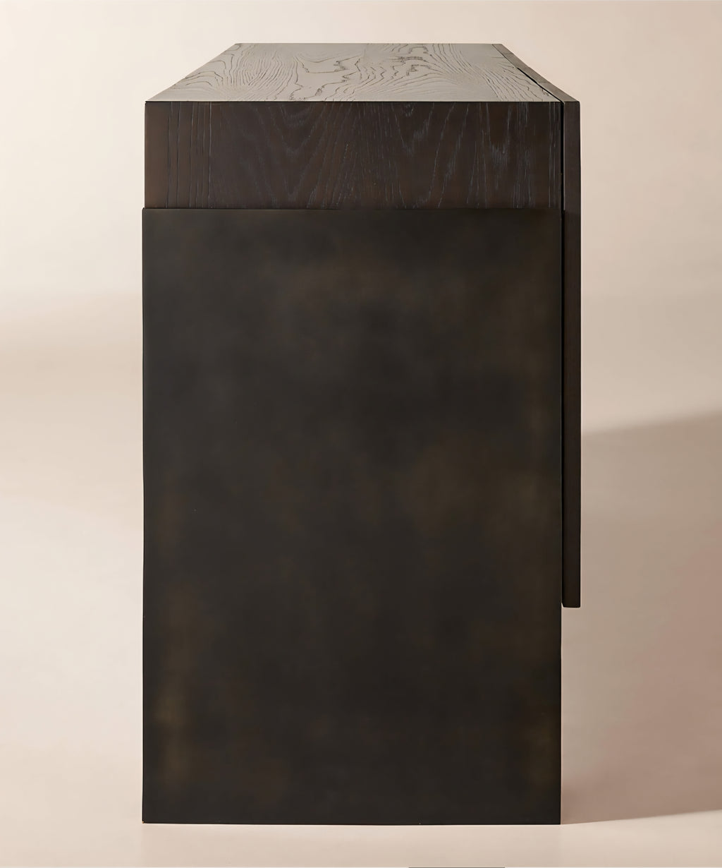 THE ONE × Dante — Dark Wood and Metal Credenza