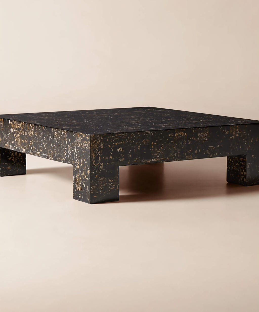 THE ONE × Scatola — Brown Burl Wood Coffee Table