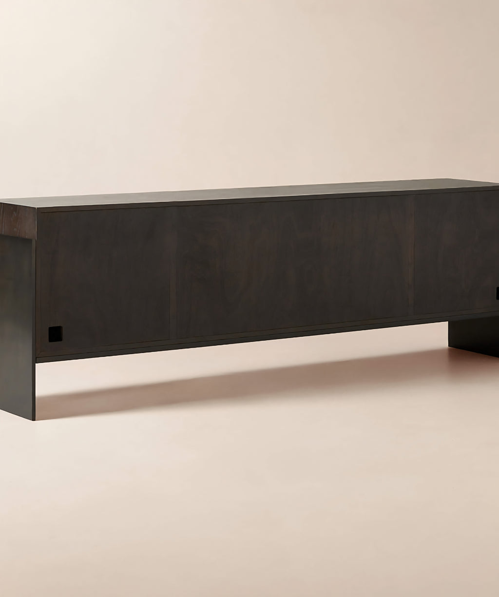 THE ONE × Dante — Dark Wood and Metal Credenza