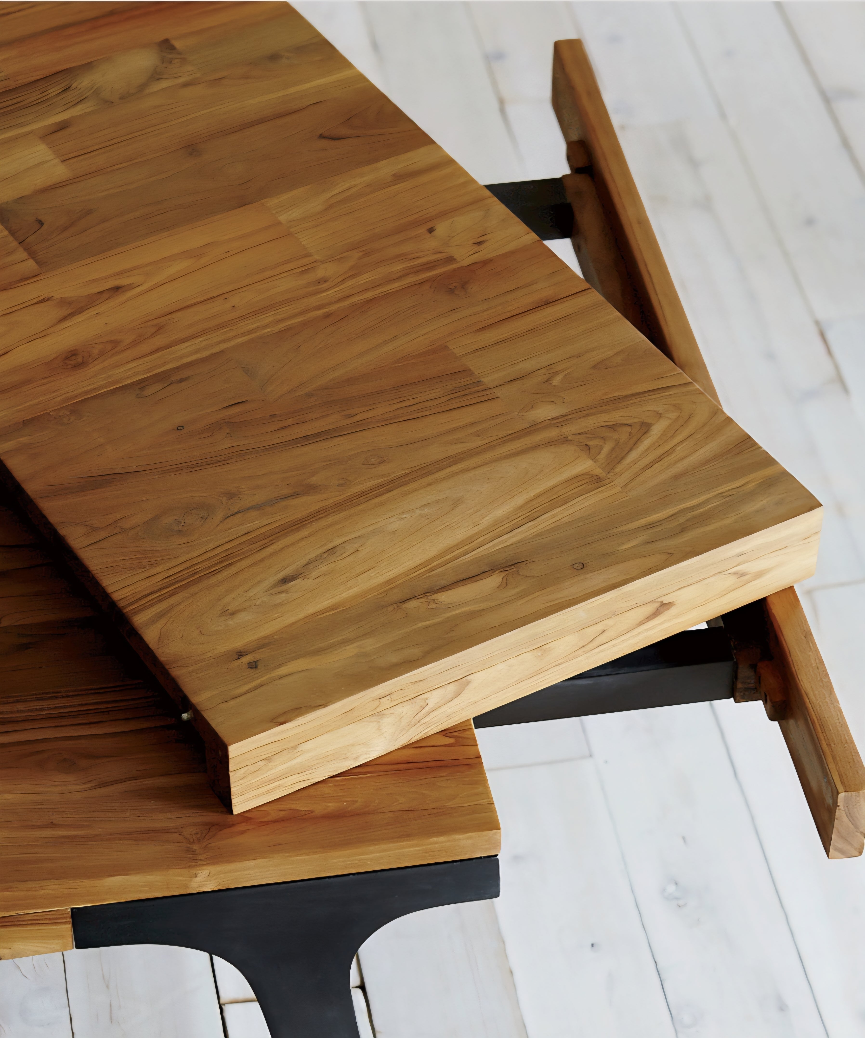 THE ONE × Lakin — White Oak Wood Extendable Dining Table