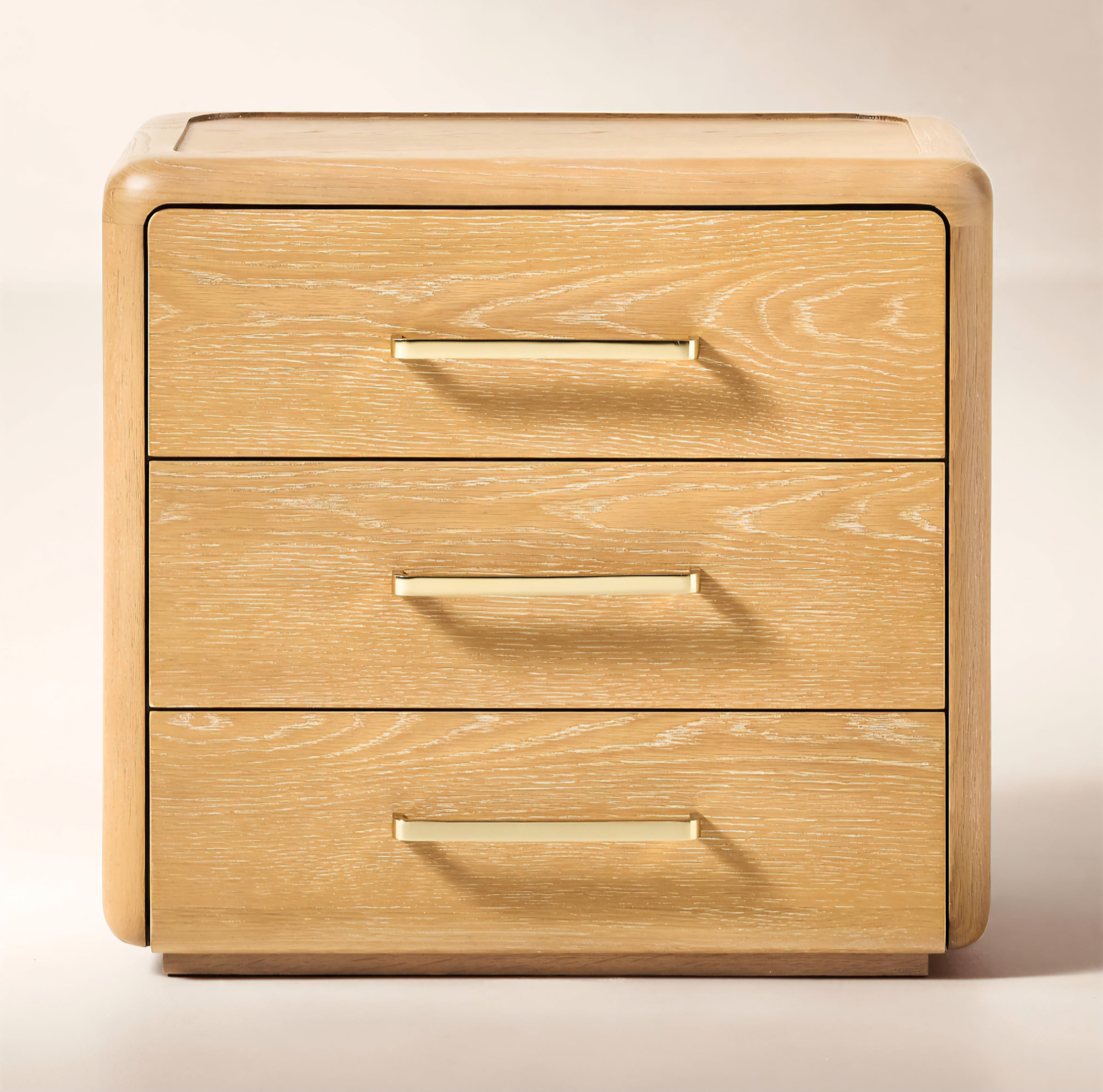 THE ONE × Abbott — 3-Drawer Wood Nightstand