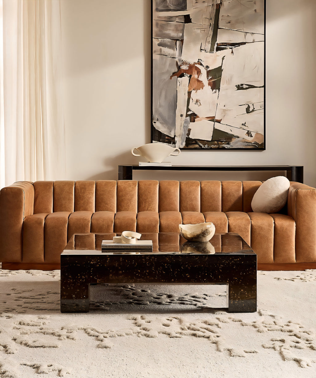 THE ONE × Scatola — Brown Burl Wood Coffee Table