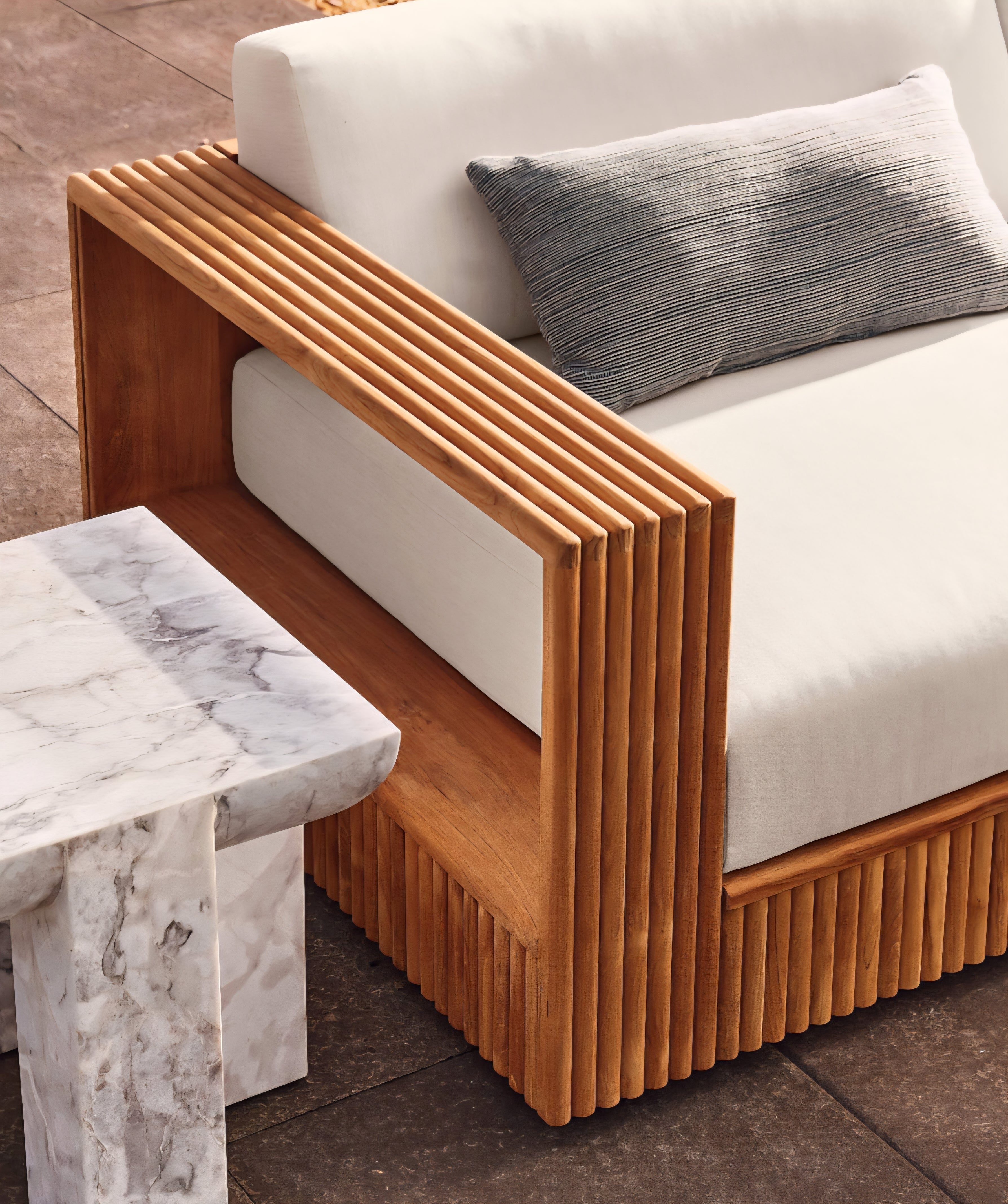 THE ONE × Marlo — Marble Side Table