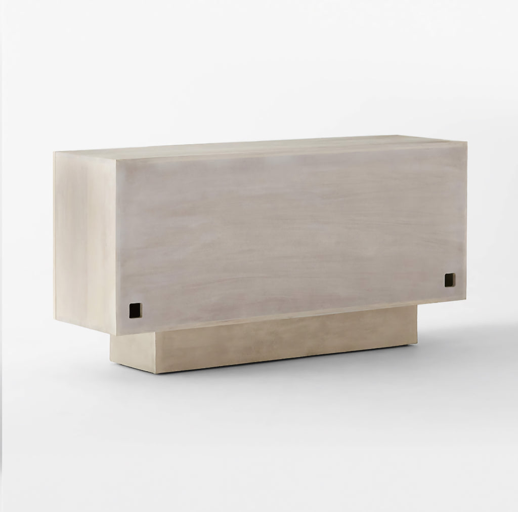 THE ONE × Benoit — Enameled White Wood Credenza