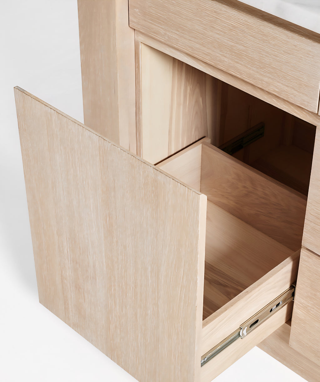 THE ONE × Terra — Marble Top Kitchen Island with Storage (78")