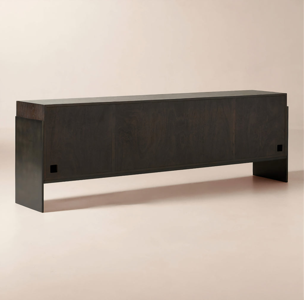 THE ONE × Dante — Dark Wood and Metal Credenza
