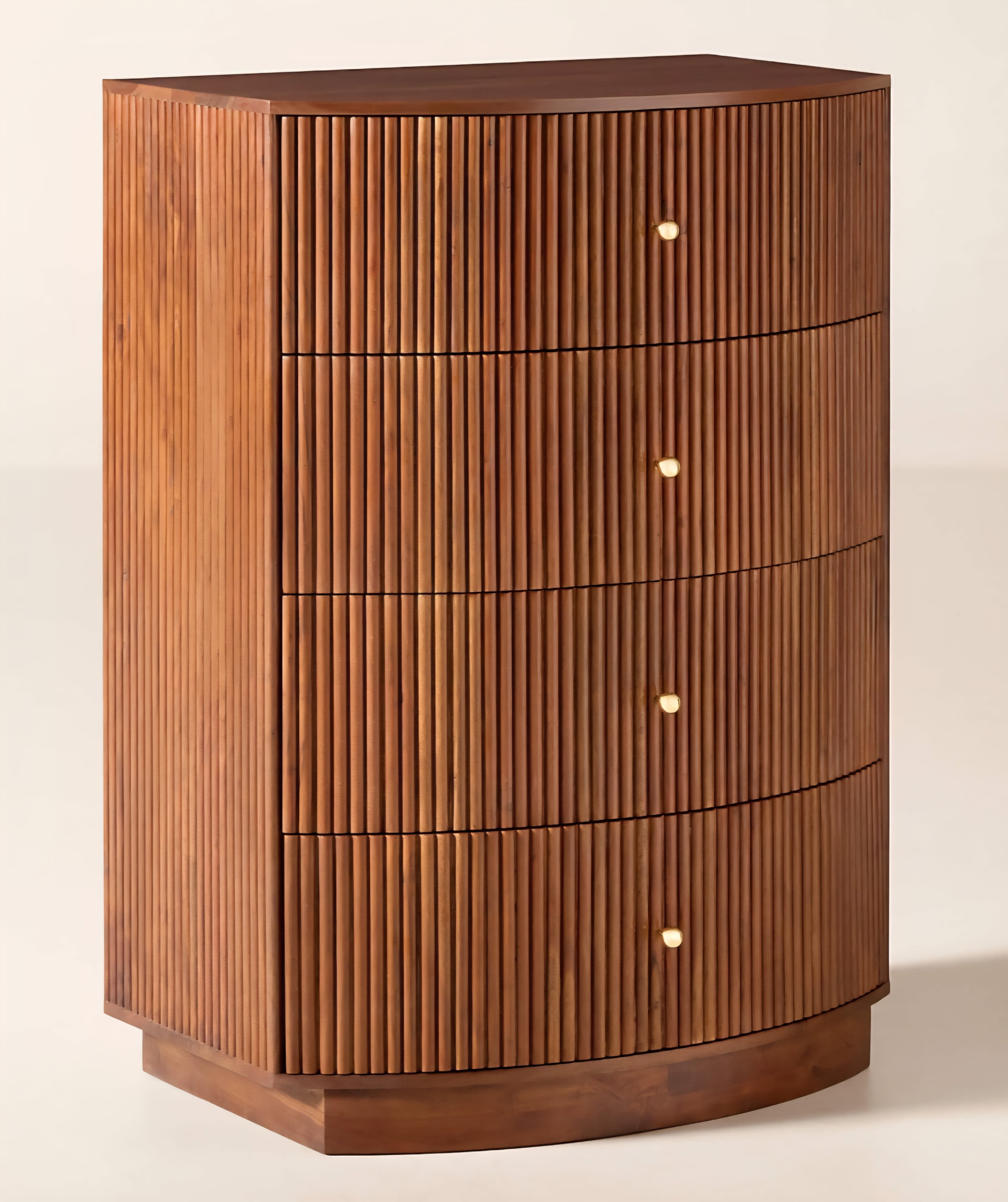 THE ONE × Cameo — Fluted Wood Tall Dresser