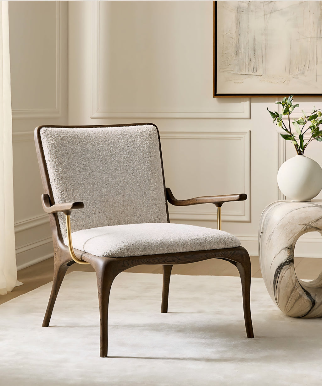 THE ONE × Colby — Faux Mohair Accent Chair