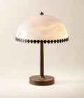 THE ONE × Oceana — Black Metal Table Lamp with Alabaster Shade
