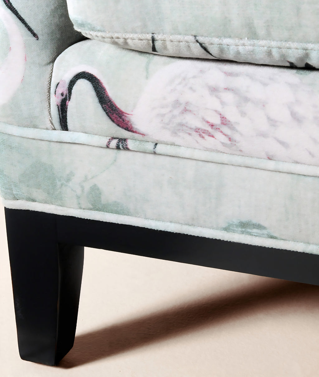 THE ONE × Olson — Cognac Brown Velvet Accent Chair