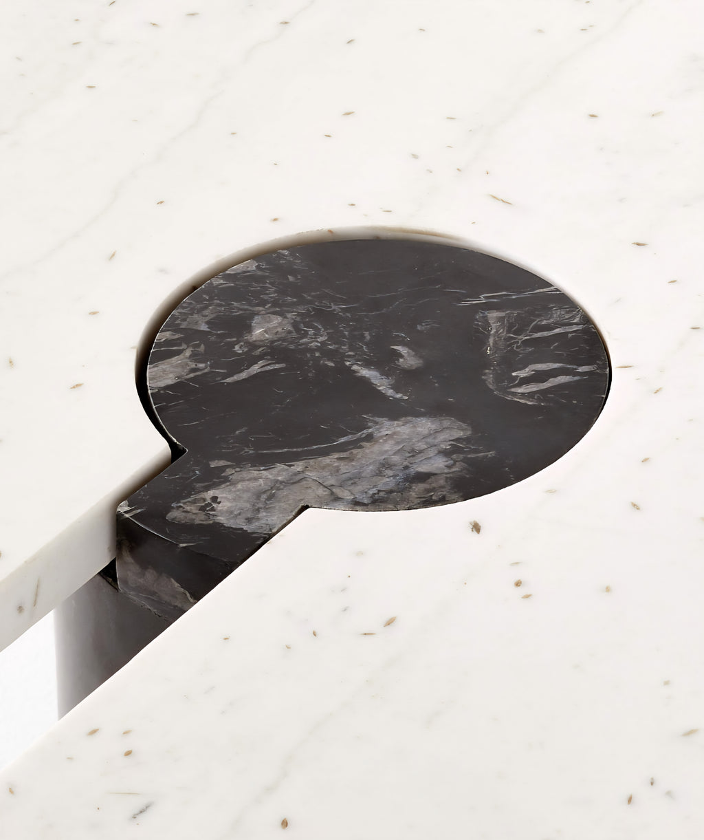 THE ONE × Liguria — Oval Marble Coffee Table