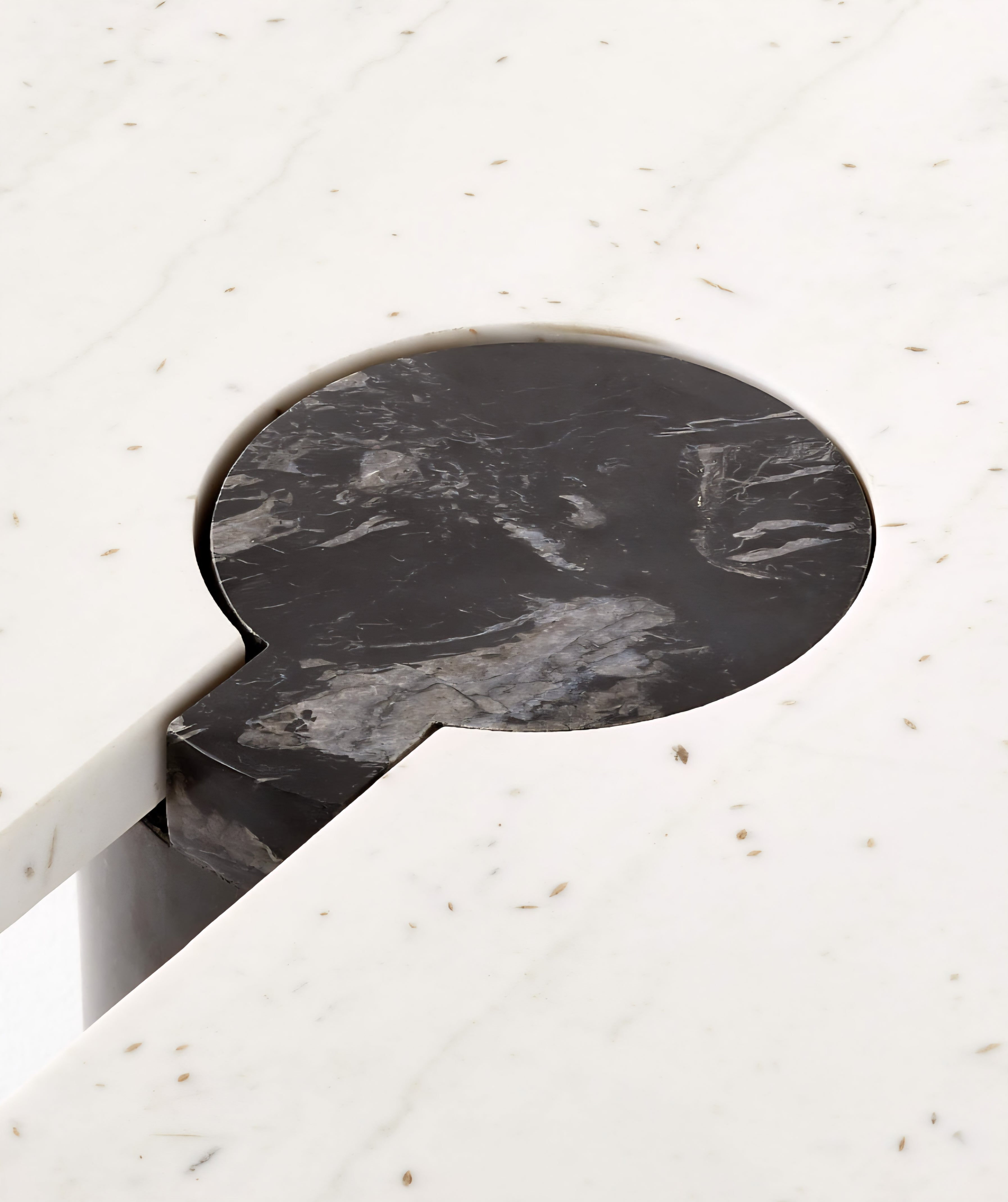 THE ONE × Liguria — Oval Marble Coffee Table