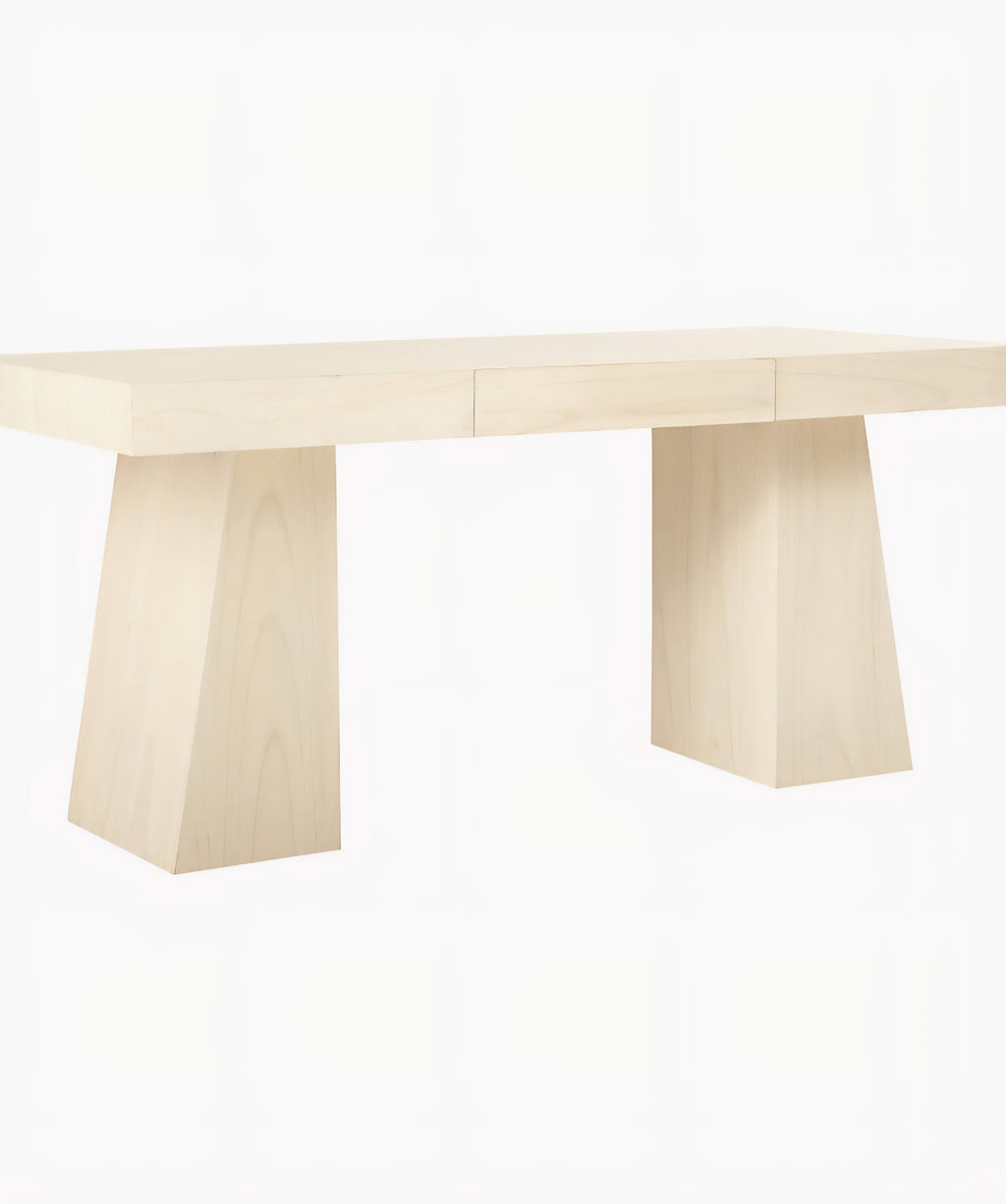 THE ONE × Ridge — Bleached Wood Desk with Drawer