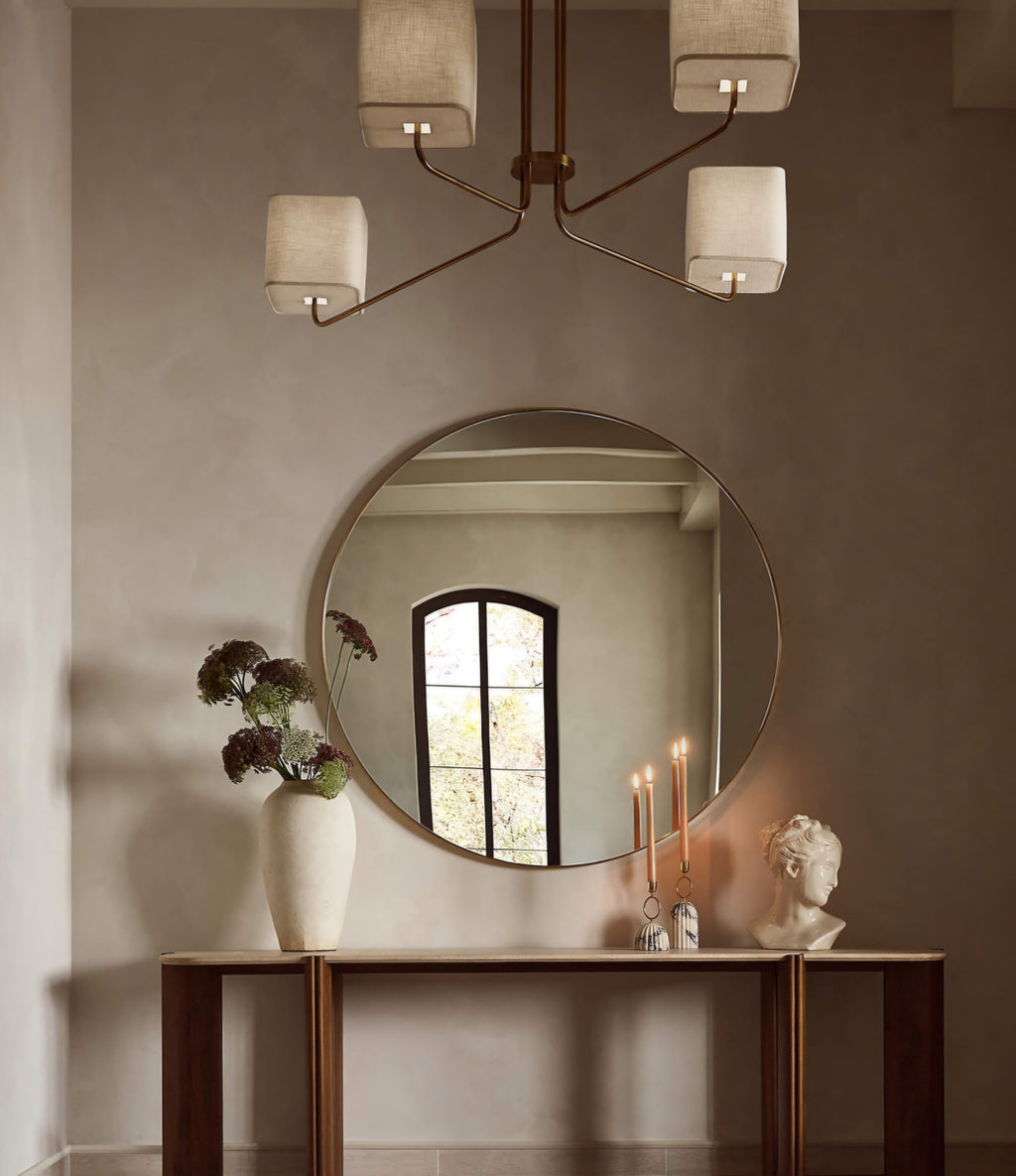 THE ONE × Archer — Multi-Arm Aged Brass Chandelier