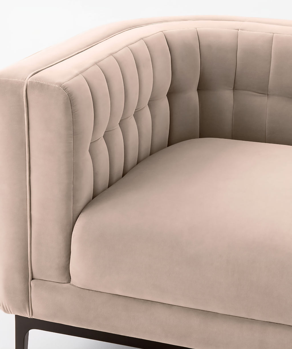 THE ONE × Ambroise — Light Taupe Velvet Sofa