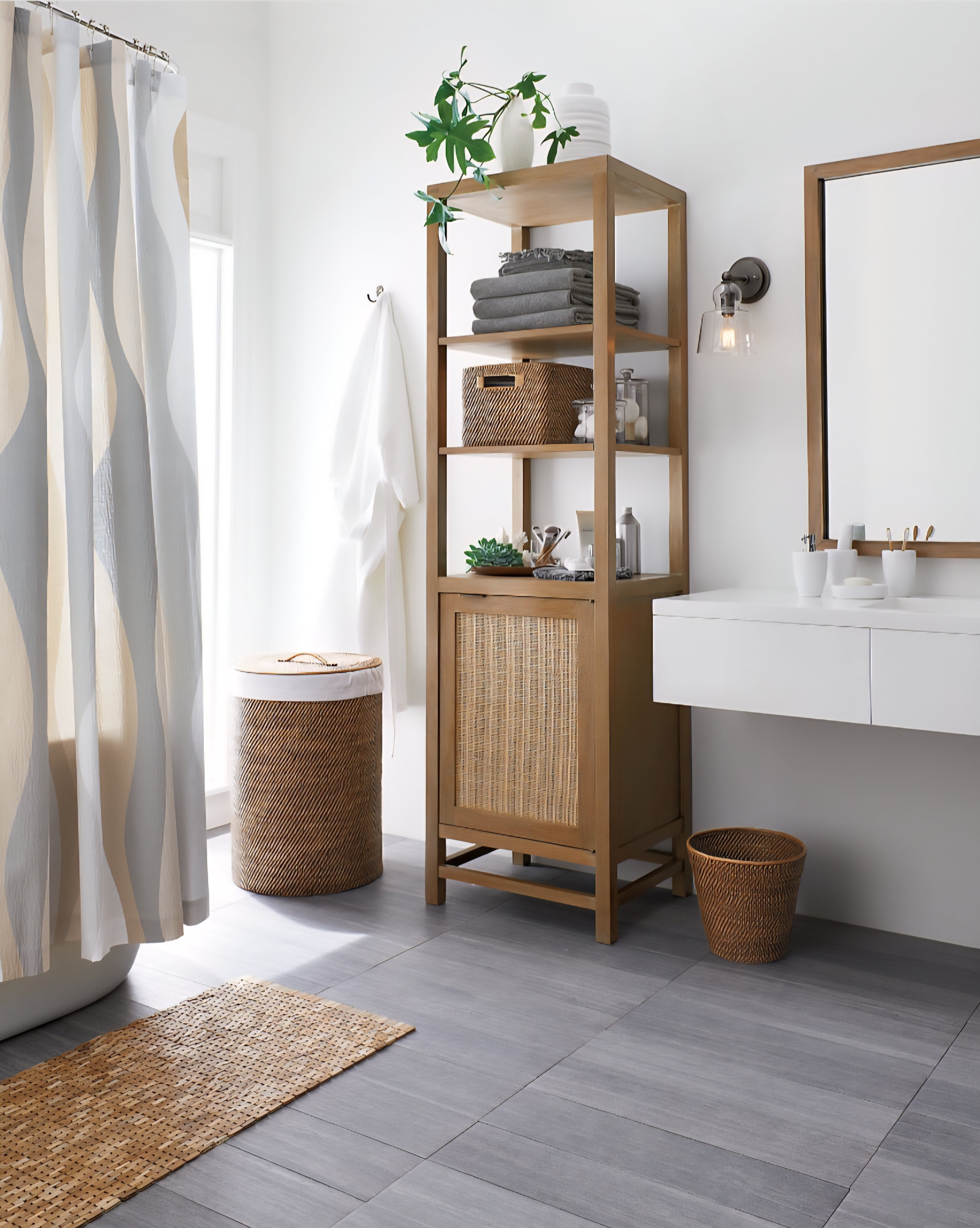 THE ONE × Sedona — White Hamper with Laundry Bag Liner