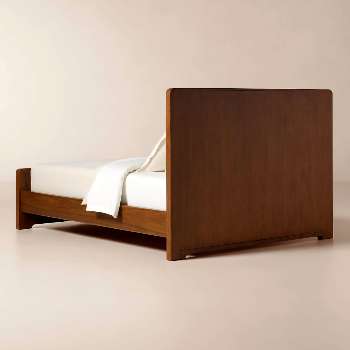THE ONE × Rio — Walnut and Leather Bed