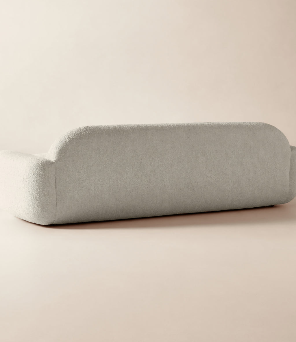 THE ONE × Aldine — Ivory Boucle Textured Sofa