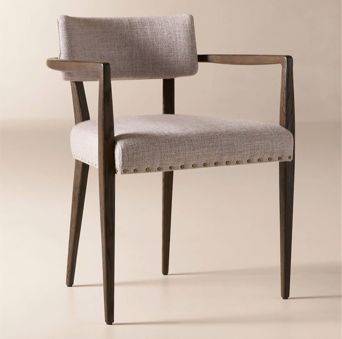 THE ONE × Arlo — Smoked Mauve Performance Fabric Dining Armchair
