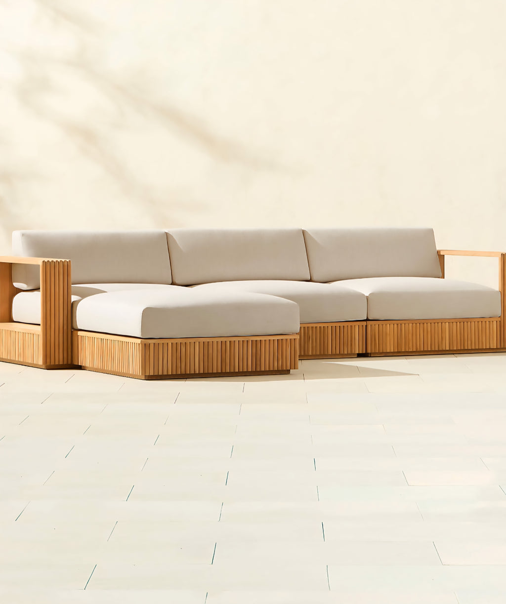 THE ONE × Topia — Teak Outdoor Sectional Collection