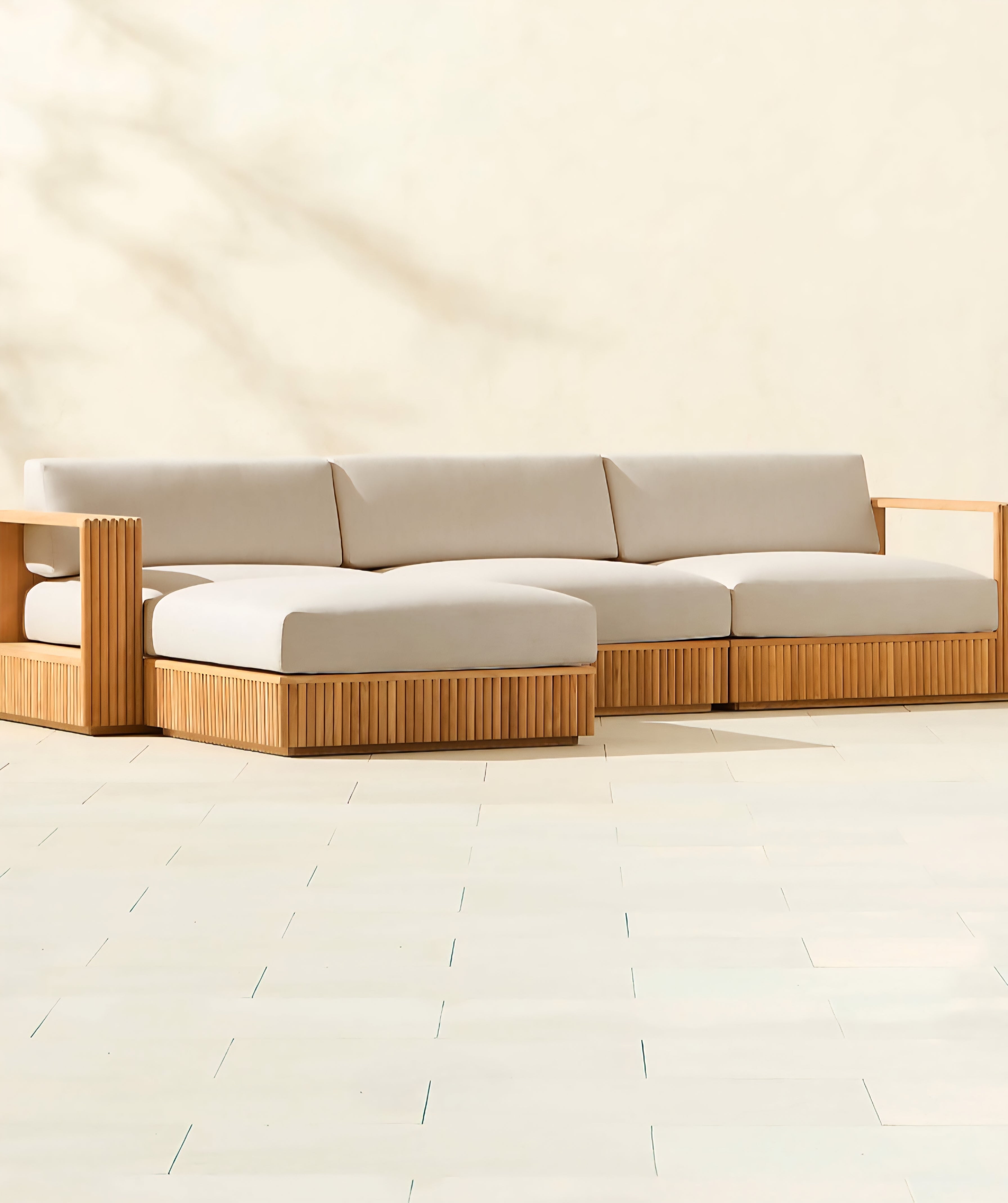 THE ONE × Topia — Teak Outdoor Sectional Collection