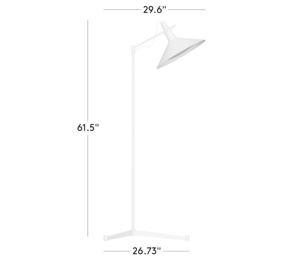 THE ONE × Exposior — Unlacquered Brass Task Floor Lamp Model E11