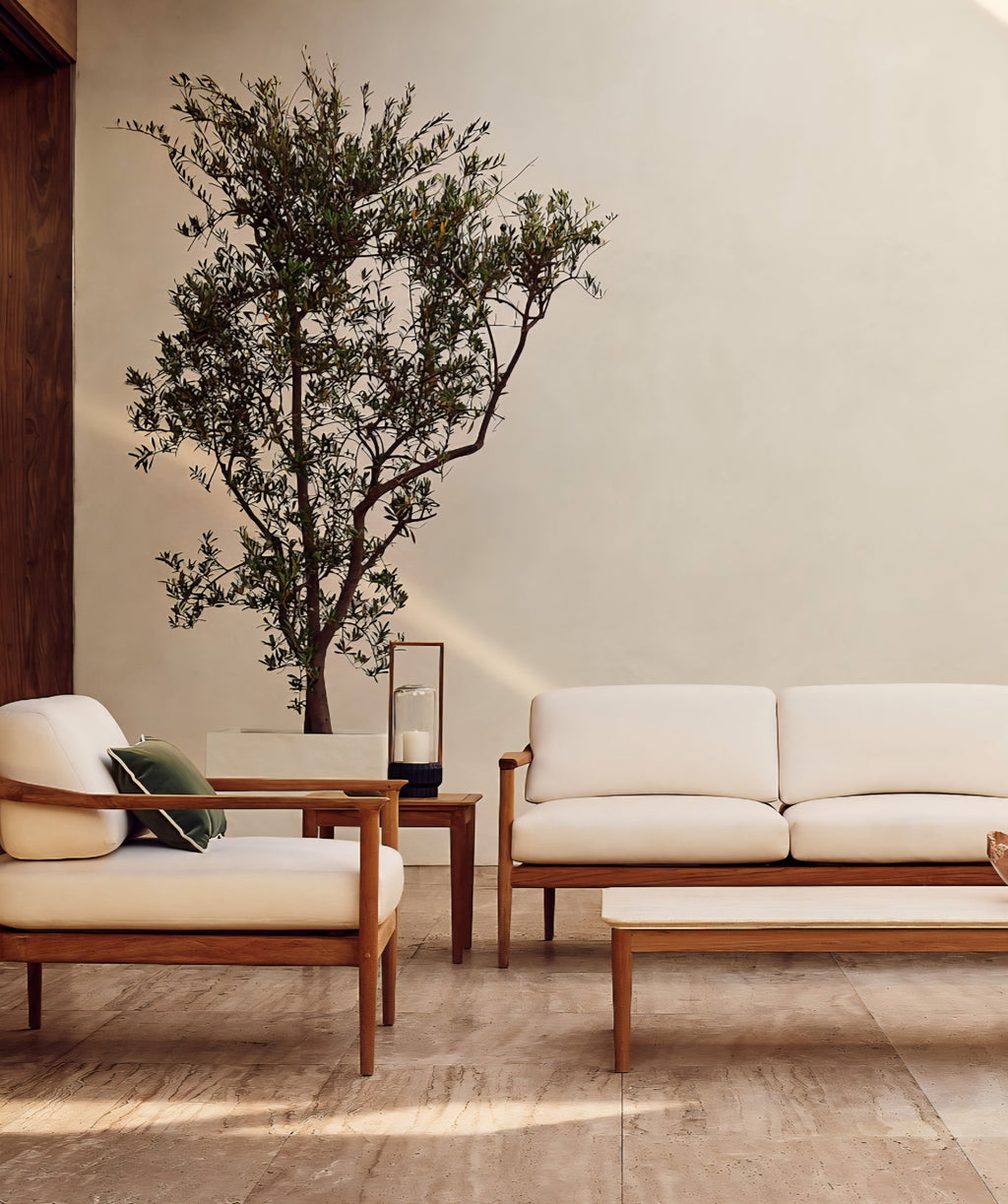 THE ONE × Tide —Outdoor Sectional Collection with Ivory Sunbrella® Cushions