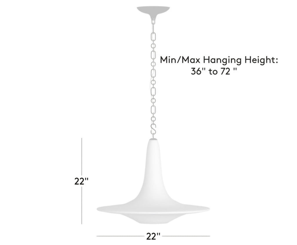 THE ONE × Niko — Plaster Round Pendant Light