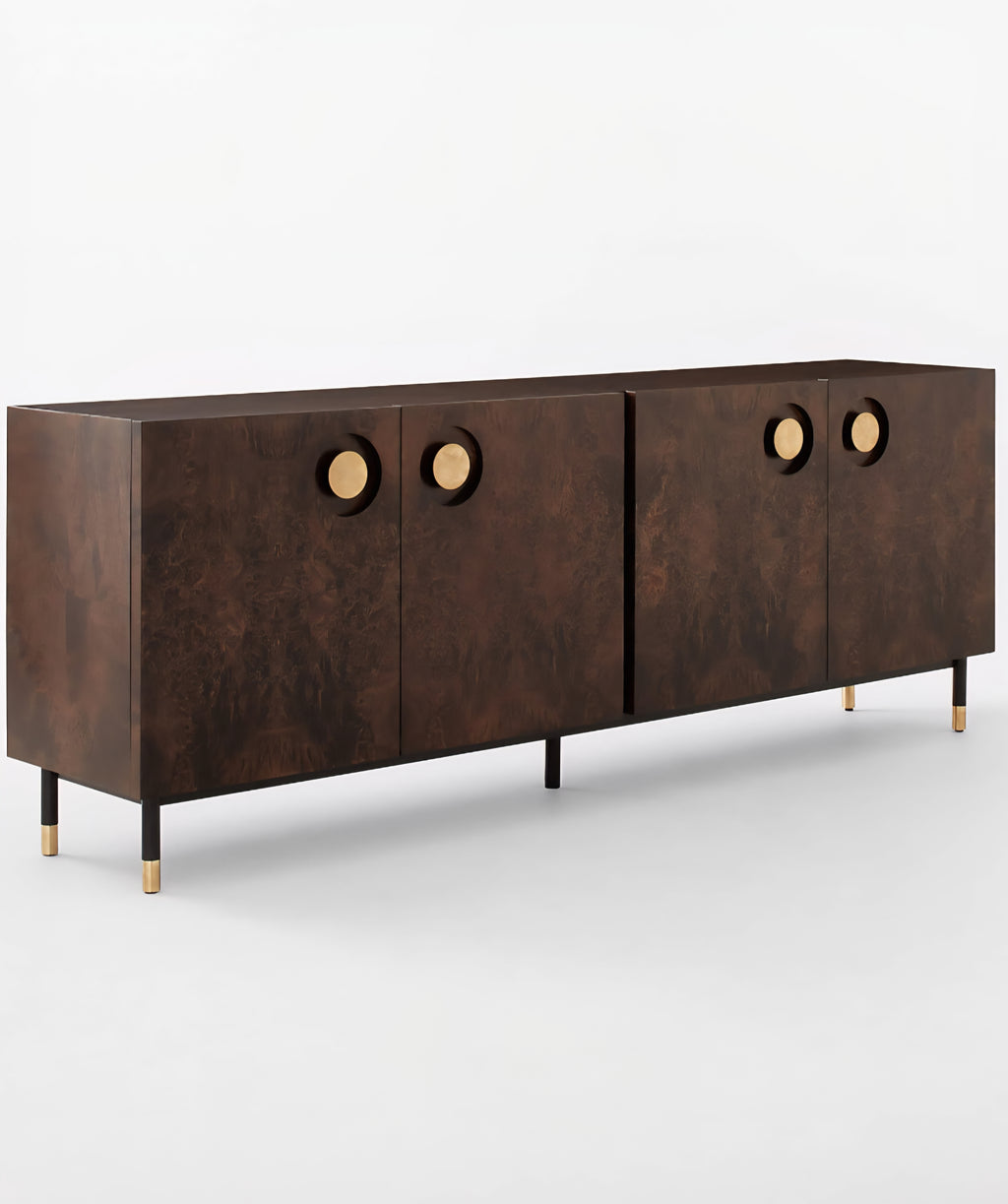 THE ONE × Carbon — Burl Wood Media Console (82")