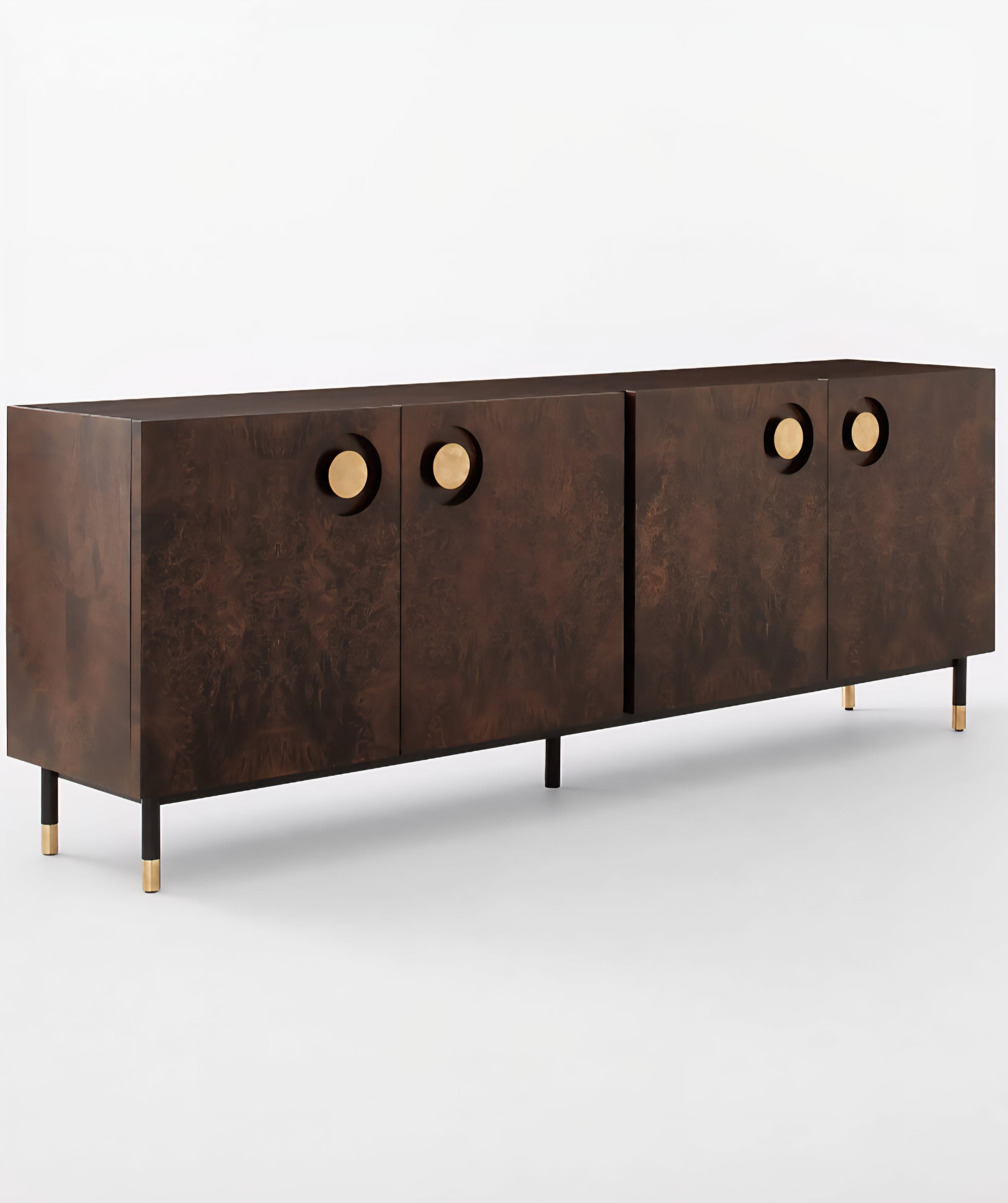 THE ONE × Carbon — Burl Wood Media Console (82")