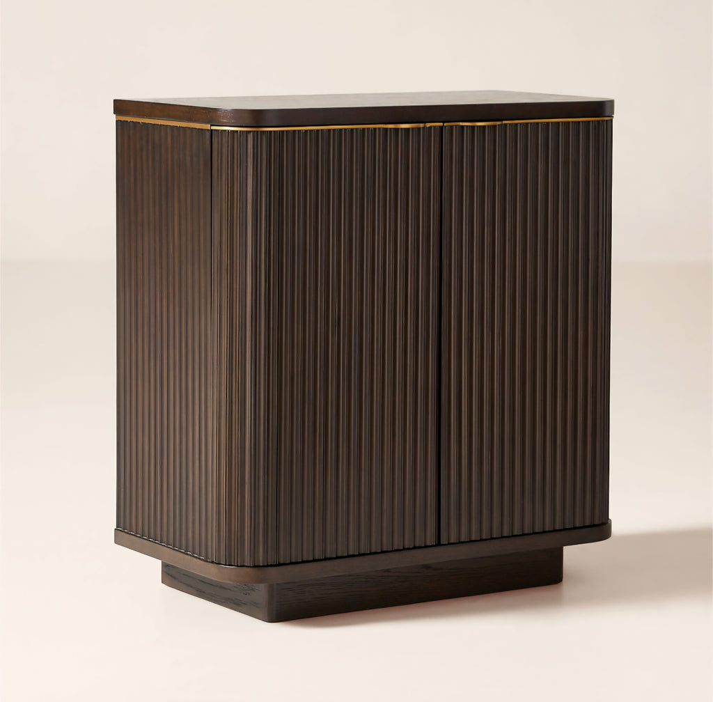 THE ONE × Davison — Fluted Dark Oak Cabinet