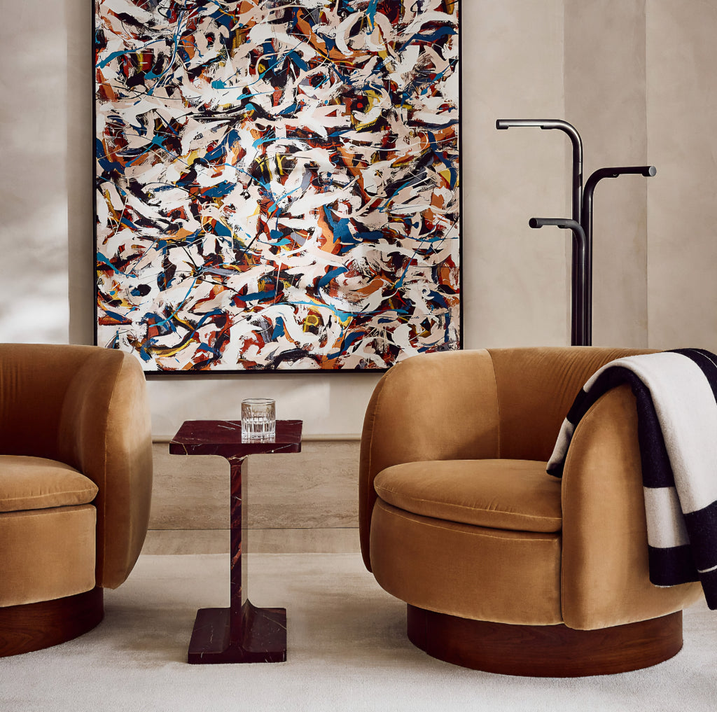 THE ONE × Ciccio — Red Marble Side Table