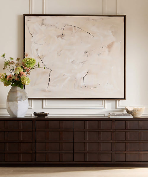THE ONE × Alpena — Dark Acacia Wood Credenza