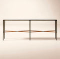 THE ONE × Kingsley — White Marble and Cast Metal Console Table