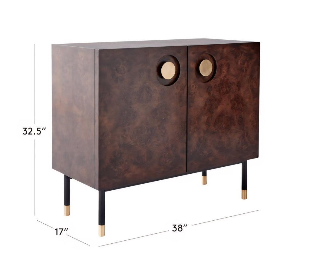 THE ONE × Carbon — Burl Wood Entryway Cabinet