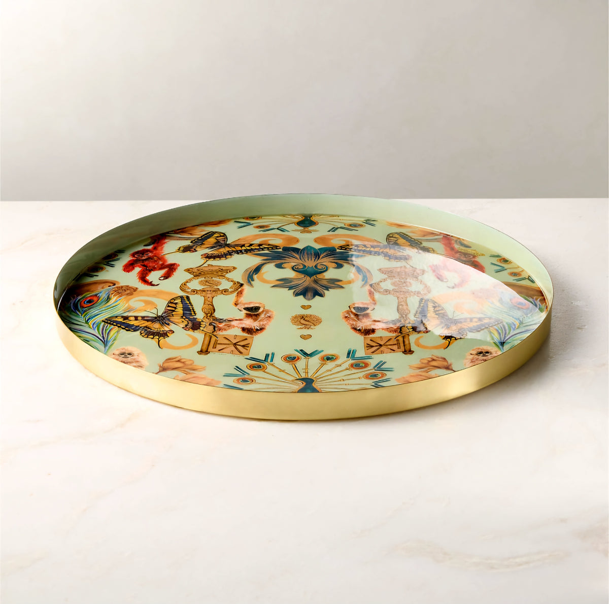 THE ONE × Regal — Monkeys Round Serving Tray