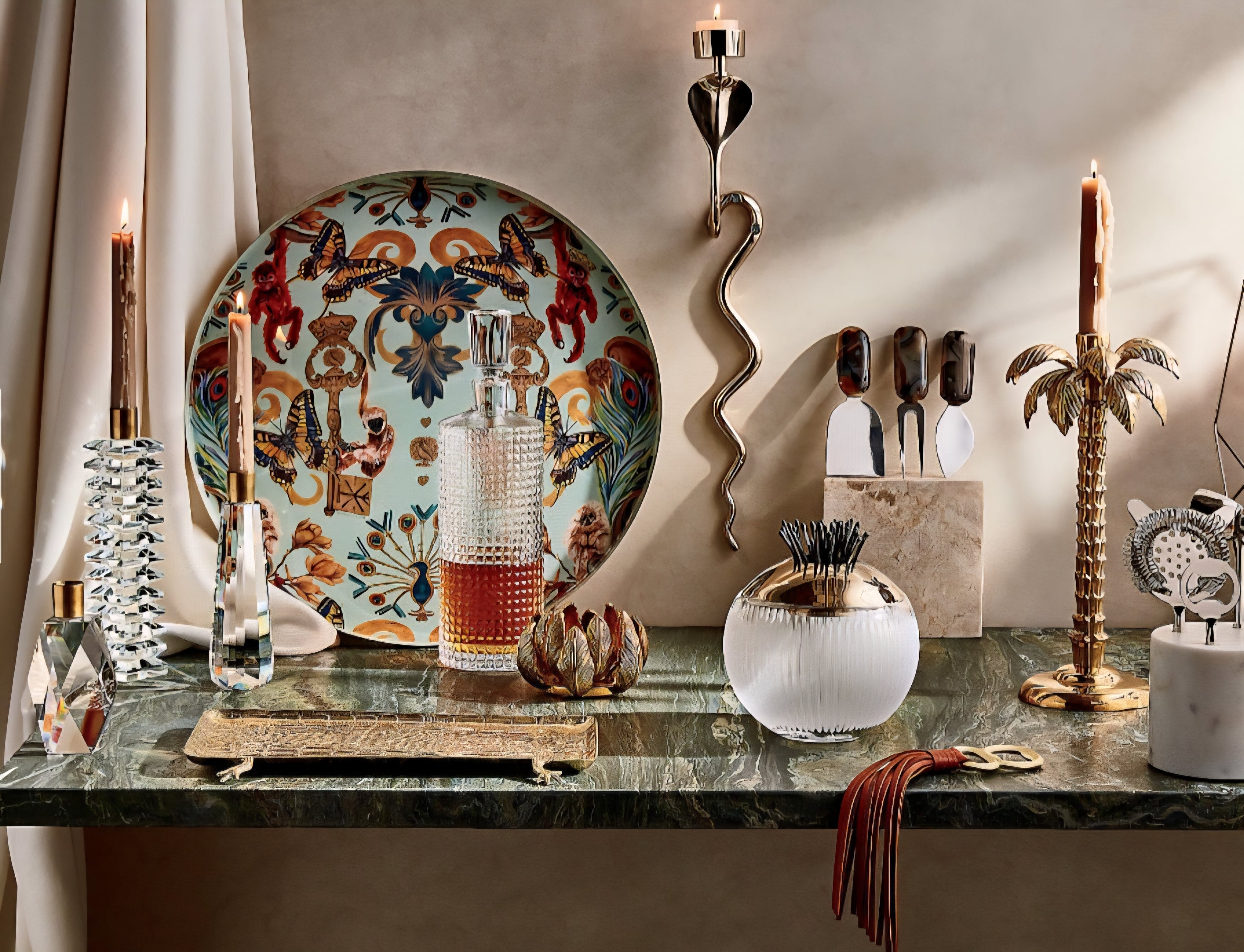 THE ONE × Regal — Monkeys Round Serving Tray