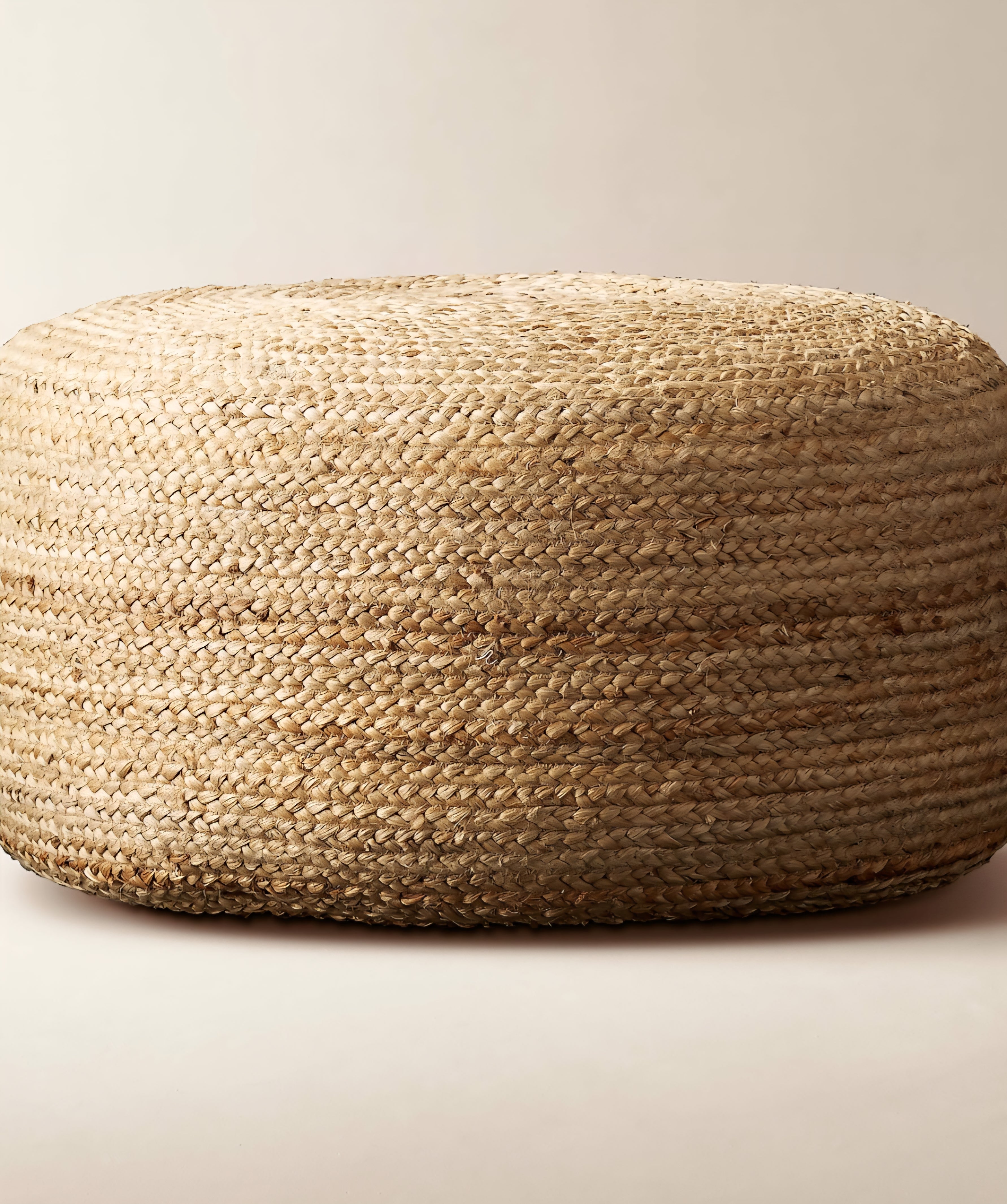 THE ONE × Braided — Natural Jute Pouf