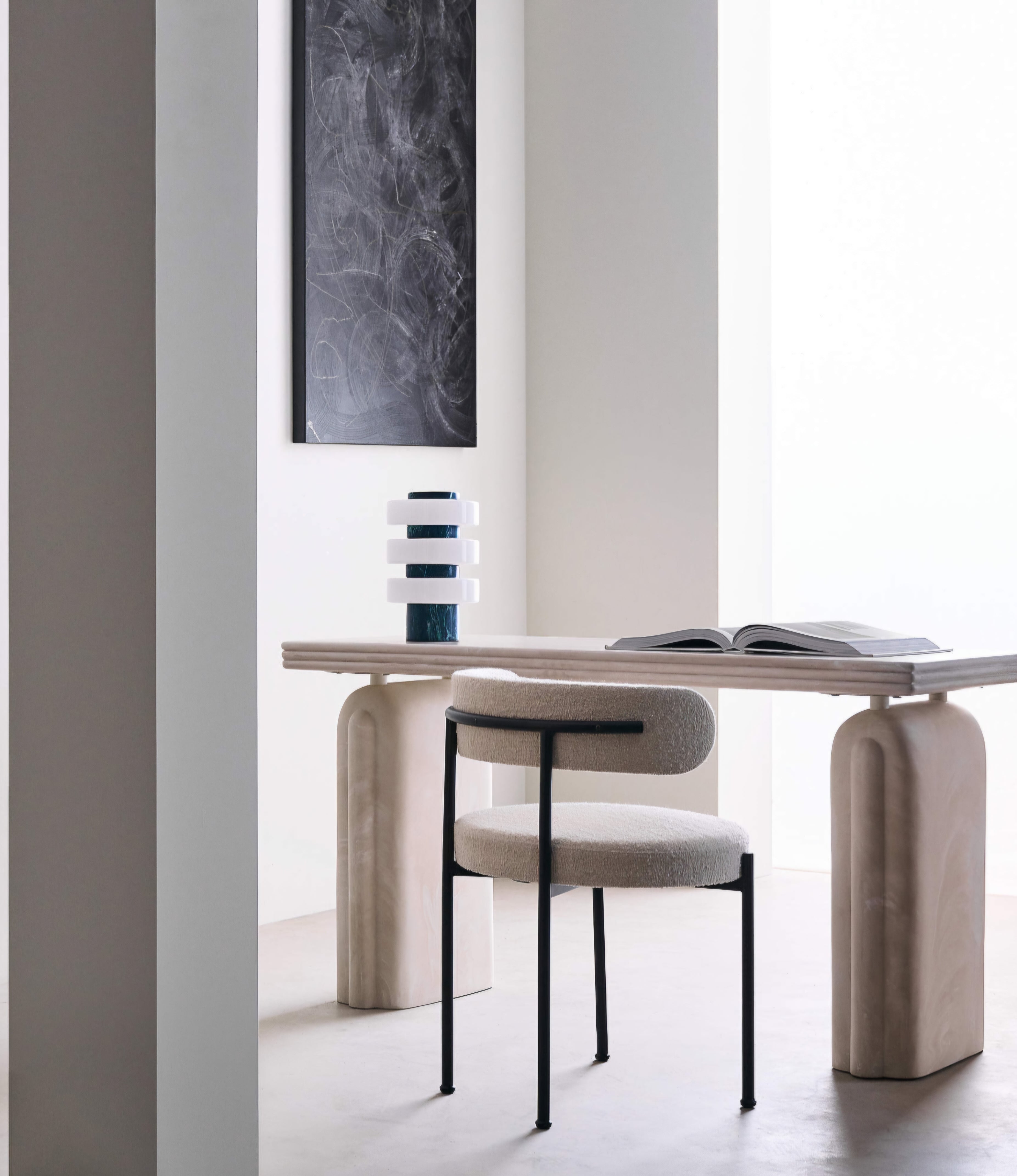 THE ONE × Mercury — Green Marble Table Lamp