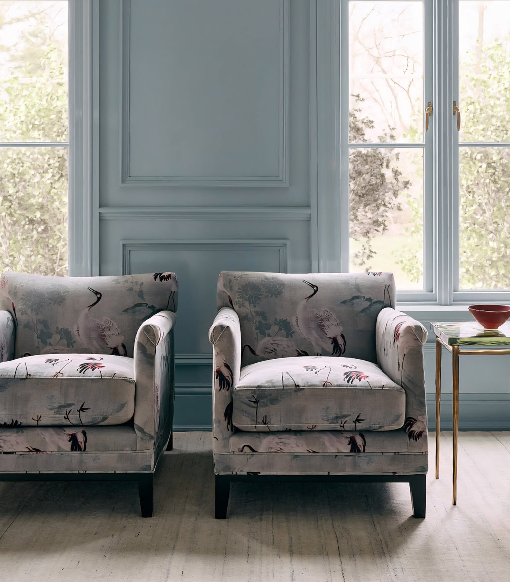 THE ONE × Olson — Cognac Brown Velvet Accent Chair