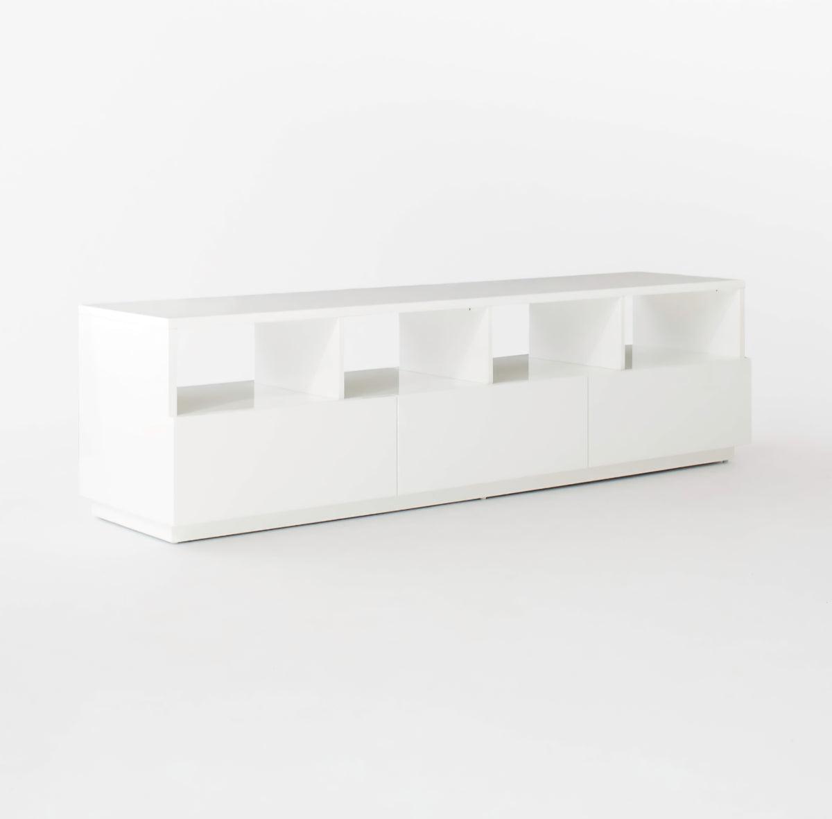 THE ONE × Chill — White High‑Gloss Media Console