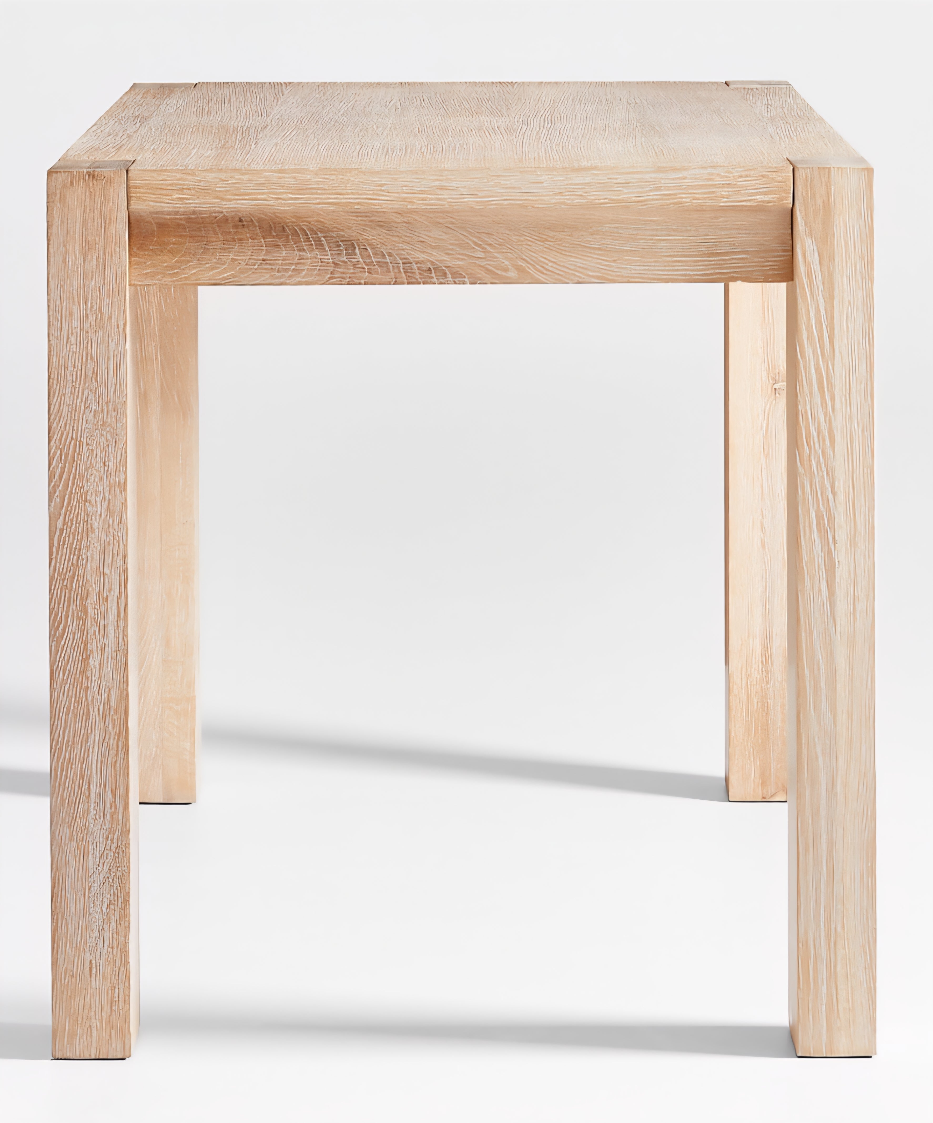 THE ONE × Terra — Natural Oak Wood Desk with Power Outlets (54")
