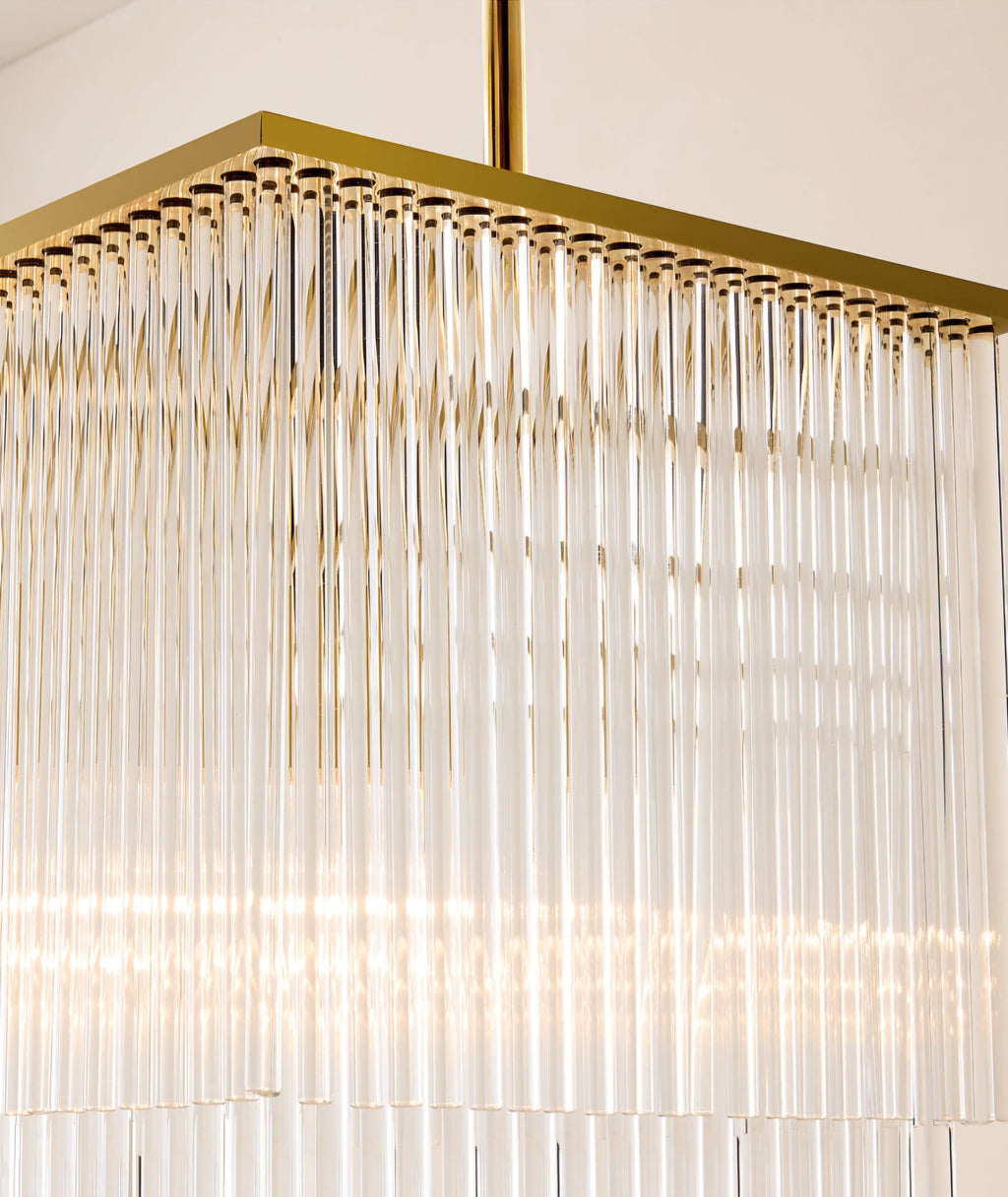 THE ONE × Stellar — 2-Tier Glass Chandelier Light