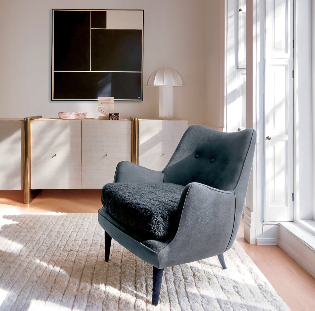 THE ONE × Dorset — White Lacquered Linen Credenza