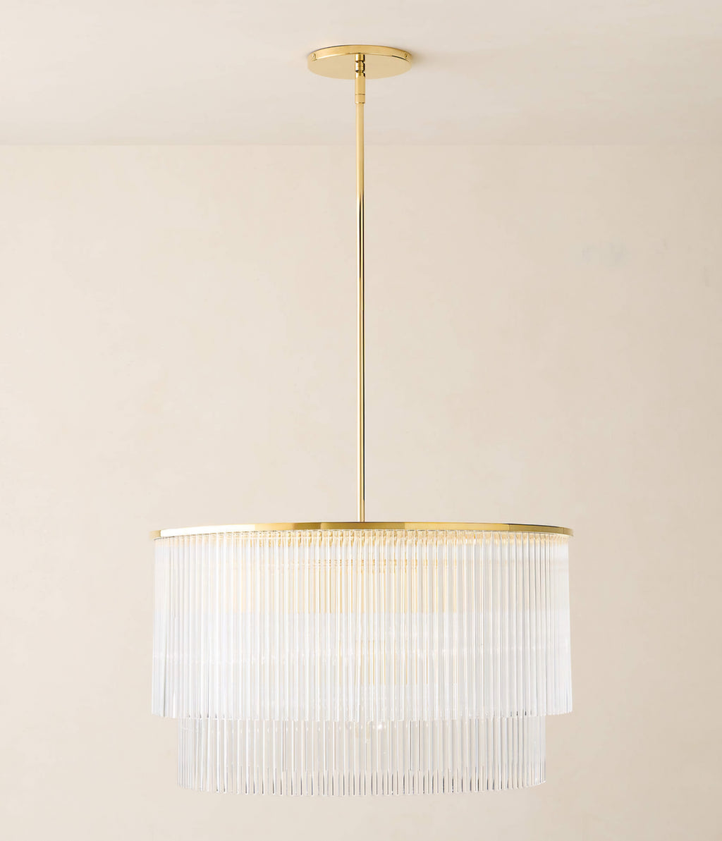THE ONE × Stellar — 2-Tier Round Glass Pendant Light