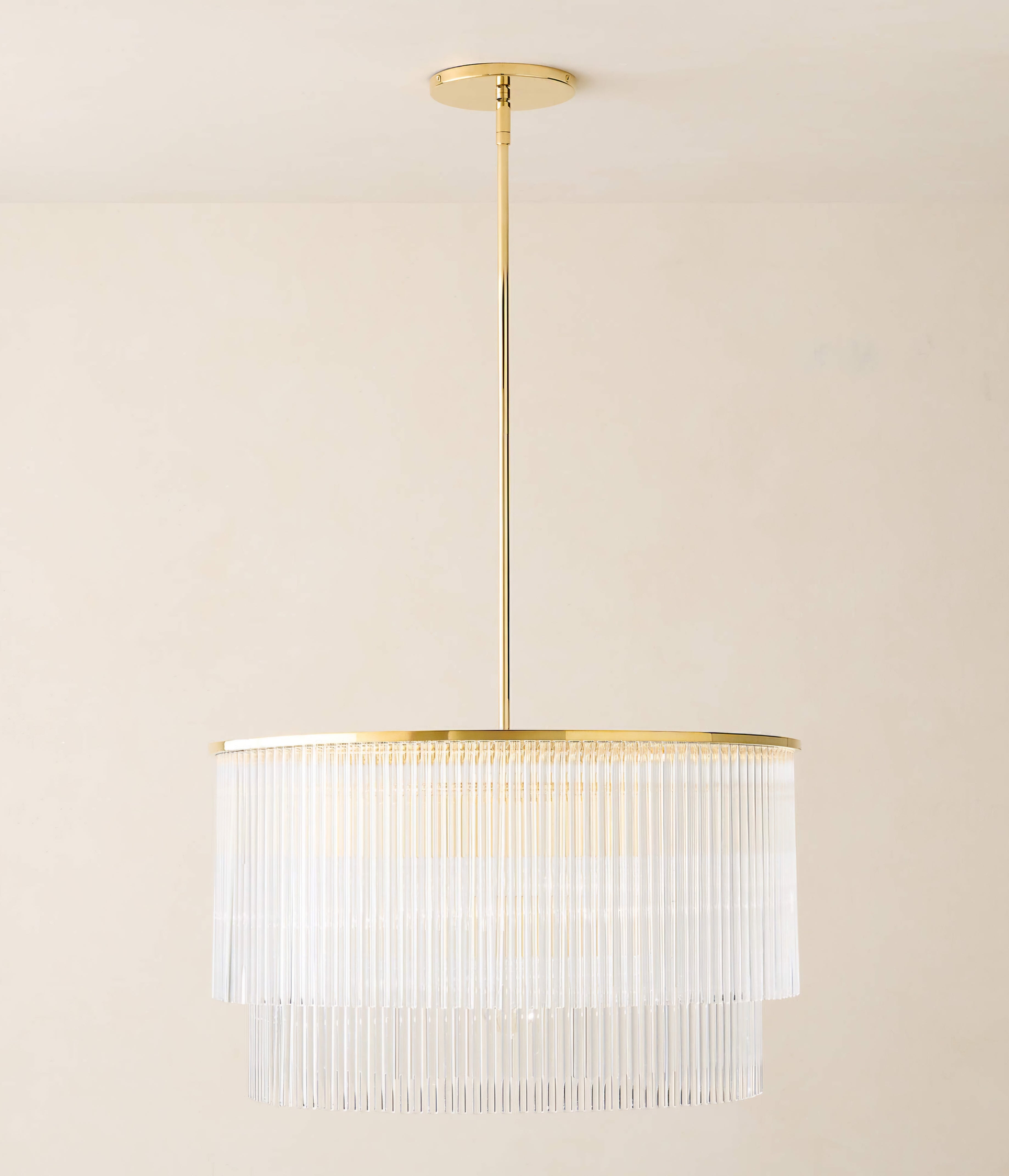 THE ONE × Stellar — 2-Tier Round Glass Pendant Light